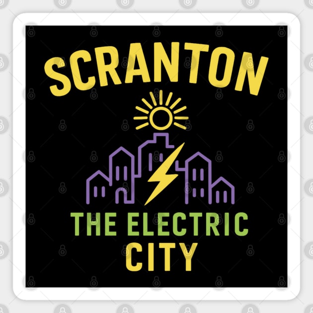 Scranton The Electric City Magnet by Tv Moments
